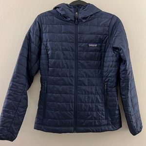 Patagonia Nanopuff Hoody Size Small Navy Blue